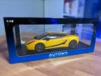 AUTOart Lamborghini Gallardo SuperLeggera Geel 1/18, Ophalen, Zo goed als nieuw, Auto, Autoart