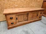 Mooie massief teakhouten tv meubel 153cm, Ophalen, Zo goed als nieuw