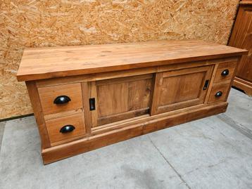 Mooie massief teakhouten tv meubel 153cm beschikbaar voor biedingen