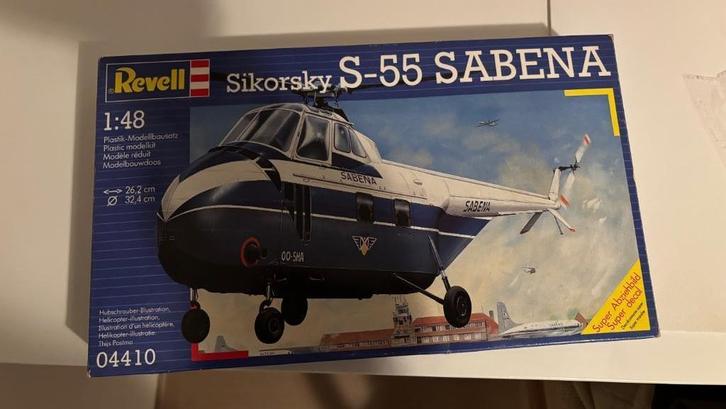 SABENA SIKORSKY S-55 REVELL nr. 4410 1/48, Hobby en Vrije tijd, Modelbouw | Vliegtuigen en Helikopters, Helikopter, Revell, Ophalen of Verzenden