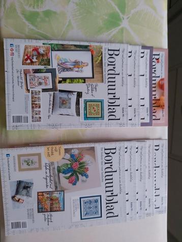 Lot 4 : Borduurblad, Hobby en Vrije tijd, Borduren en Borduurmachines, Ophalen of Verzenden, Zo goed als nieuw