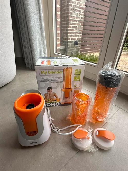 Domo DO435BL - My blender - Oranje, Elektronische apparatuur, Blenders, Zo goed als nieuw, Blender, Ophalen of Verzenden
