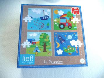 Puzzle : Lief 4 en 1 (4 pièces), Enlèvement ou Envoi, Comme neuf, 2 à 4 ans