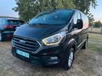 Ford Transit Custom Dubbel cabine 6z.pl. 125kW/170pk 317d.km, Auto's, Voorwielaandrijving, Stof, 4 cilinders, Zwart