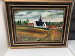 Schilderij “ Kerkje van Volkegem” in olieverf op doek, Ophalen