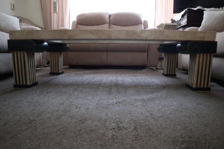 Maitland Smith Tesselated Salontafel, U.S.A, 1980's, Huis en Inrichting, Tafels | Salontafels, Gebruikt, Minder dan 50 cm, 50 tot 100 cm