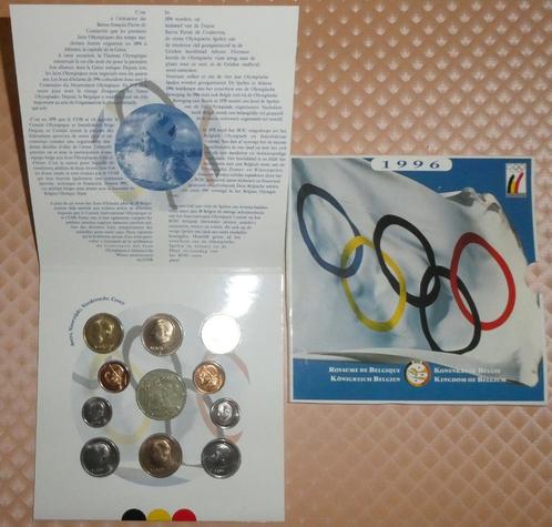 FDC-set België 1996 - Olympische Spelen Atlanta, Postzegels en Munten, Munten | België, Setje, Metaal, Ophalen of Verzenden