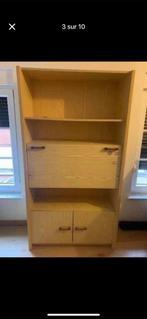 Meuble burreau et bibliotheque en pin, Maison & Meubles, 25 à 50 cm, Avec tablette(s), Utilisé, 50 à 100 cm