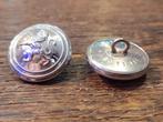 oude zilverkleurige knoop, Belgische landmacht, jaren 40-50, Enlèvement ou Envoi, Armée de terre, Vêtements ou Chaussures