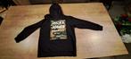 Hoodie Jack & Jones zwart 176 / 16 jaar in prima staat, Enfants & Bébés, Vêtements enfant | Taille 176, Comme neuf, Pull ou Veste