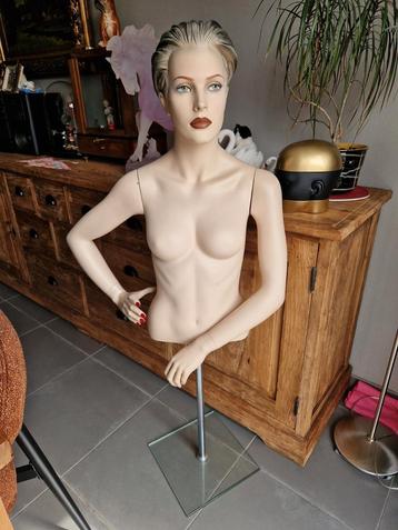 (Vintage) eind jaren 80 begin 90 paspop mannequin buste, Enlèvement