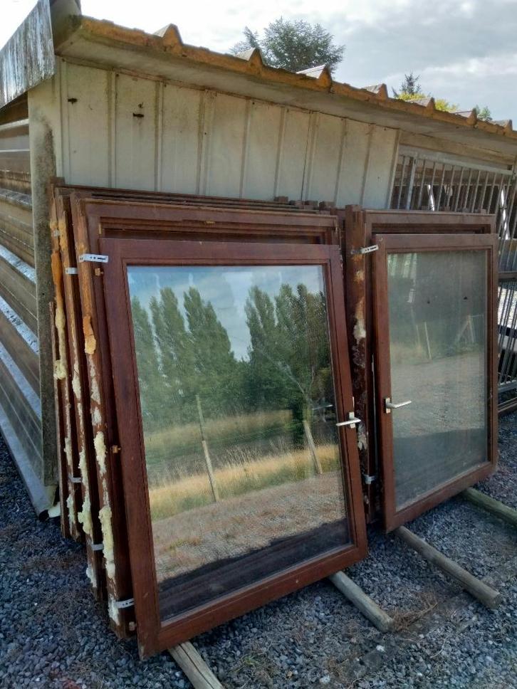 Chassis,porte, Doe-het-zelf en Bouw, Glas en Ramen, Gebruikt, Gevelraam of Ruit, 80 tot 120 cm, 80 tot 120 cm, Dubbelglas, Ophalen