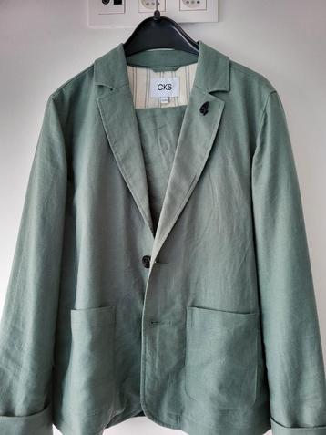 Kostuum set blazer+broek 152 groen JBC x CKS 