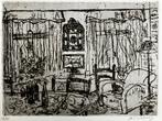Ets Henri-Victor Wolvens (1896-1977) Intérieur au miroir, Antiek en Kunst, Ophalen