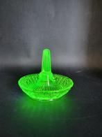 Uranium of annagroen Art Deco ringhouder-schaaltje, Scailmon, Ophalen of Verzenden