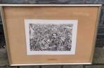 Gravure signe James ensor, Antiek en Kunst, Ophalen of Verzenden