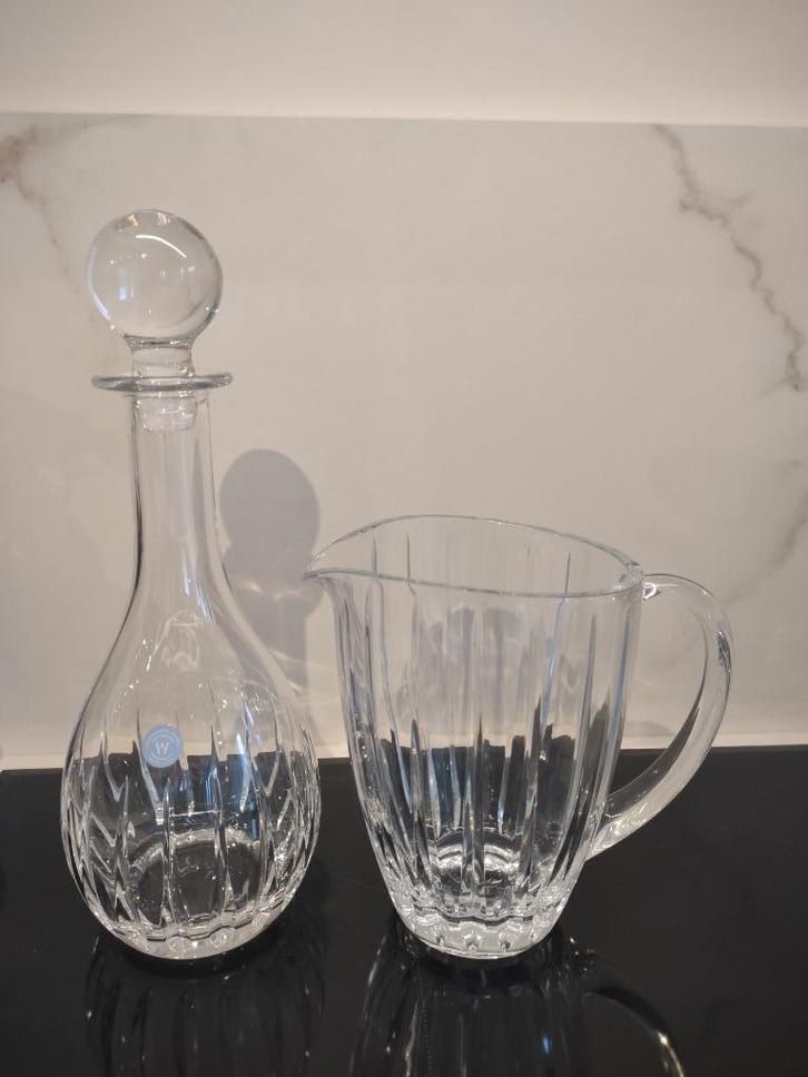 Wedgwood Kristal Set: karaf + kan, Antiek en Kunst, Antiek | Glaswerk en Kristal, Ophalen