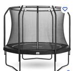 Salta trampoline premium black  met veiligheidsnet, 3.66, Zo goed als nieuw, Ophalen