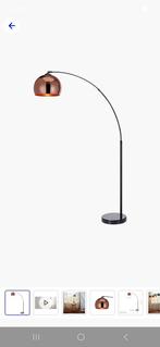 Alleen geïnstalleerd. 1 keer gebruikt, Huis en Inrichting, Lampen | Vloerlampen, 100 tot 150 cm, Nieuw, Ophalen of Verzenden, Metaal