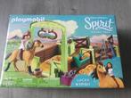 Playmobil Lucky & Spirit met paardenbox, Complete set, Zo goed als nieuw, Ophalen