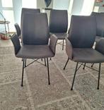 6 prachtige stoelen Goossens Wonen in onberispelijke staat, Huis en Inrichting, Stoelen, Ophalen, Twee, Bruin, Leer