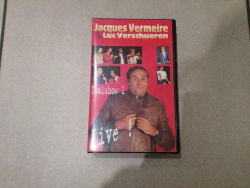 VIDEO Jacques Vermeire & Luc Verschueren Zaalshow 1, Cd's en Dvd's, VHS | Documentaire, Tv en Muziek, Gebruikt, Tv-serie of Tv-programma