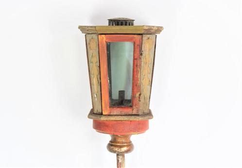 houten antieke processielantaarn, Antiek en Kunst, Curiosa en Brocante, Ophalen