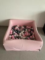 Roze vierkant ballenbad KiddyMoon 300ballen heel goede staat, Overige typen, Gebruikt, Ophalen