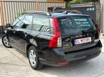 VOLVO V50 BREAK 1.6D 139 000KM CARPASS 2009 EURO 5, Auto's, Volvo, Zwart, Zwart, Leder, Bedrijf