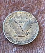Pièce de 25 cents argent quart de dollar 1917, Timbres & Monnaies, Monnaies | Amérique, Enlèvement ou Envoi, Argent