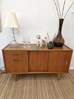 Vintage dressoir / kastje messing greepjes schuifdeurtjes, Ophalen, Huis en Inrichting