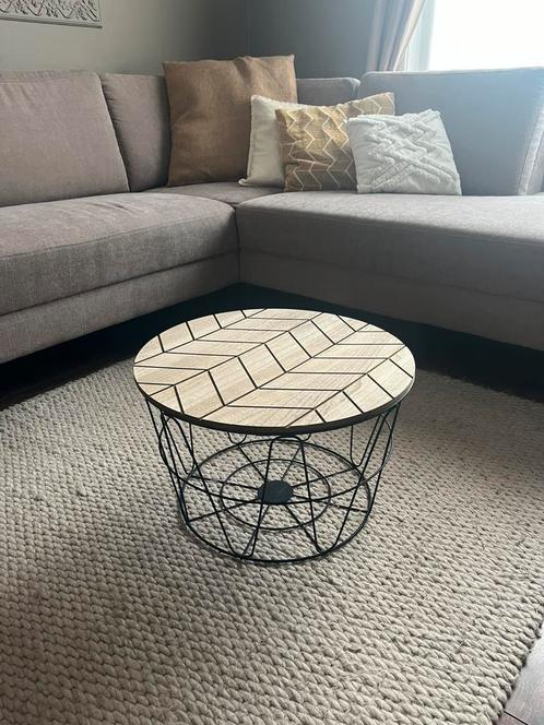 Salontafeltje / opbergmand, Huis en Inrichting, Tafels | Salontafels, Zo goed als nieuw, Minder dan 50 cm, Minder dan 50 cm, Minder dan 50 cm