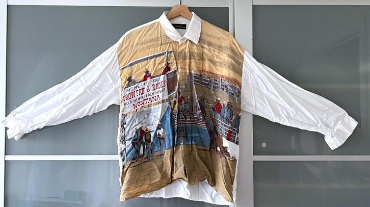 Hemd Johnny Hallyday "WESTERN PASSION" (Patroon Rodeo), Kleding | Heren, Overhemden, Gedragen, Halswijdte 41/42 (L), Overige kleuren