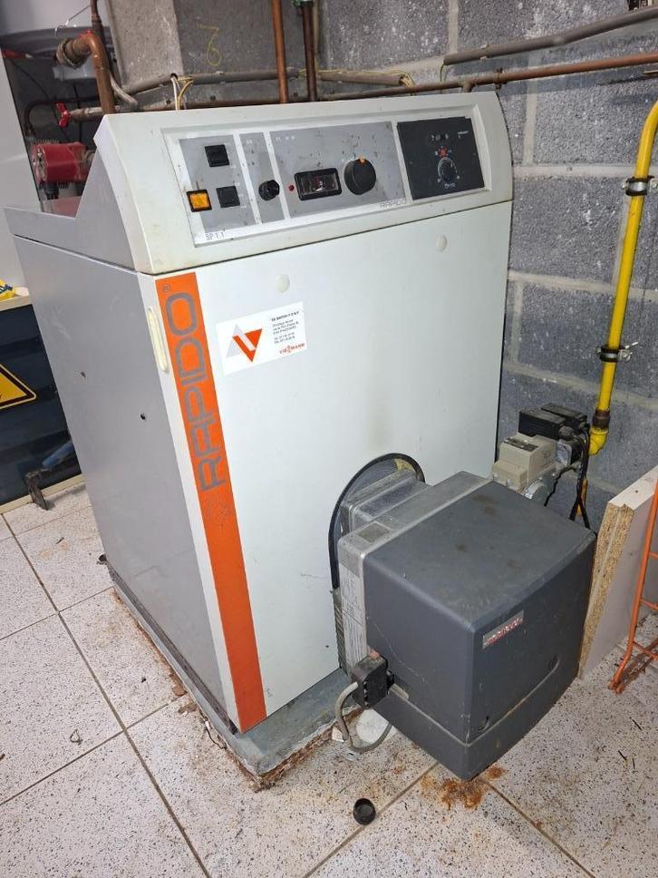 Rapido vloerketel met Weishaupt WG5 gasbrander, Doe-het-zelf en Bouw, Verwarming en Radiatoren, Gebruikt, Ophalen