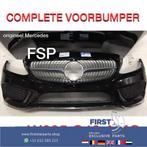 W205 C43 AMG Voorbumper zwart COMPLEET Mercedes C Klasse 201, Gebruikt, Voor, Mercedes-Benz, Ophalen of Verzenden
