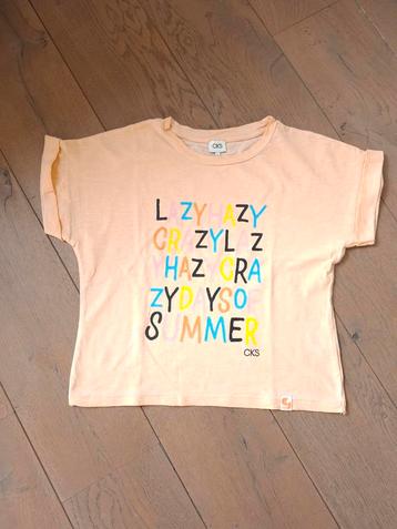 T-shirt CKS abrikooskleur mooie staat beschikbaar voor biedingen