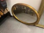 Magnifique miroir feuille d’or et verre biseauté, Ovale, 50 à 100 cm, Moins de 100 cm