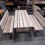 Tuinset Hout Robuust gerecycled hout, Tuin en Terras, Ophalen, 6 zitplaatsen, Nieuw, Bank