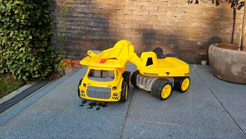 BIG - Power Worker Maxi - Kiepwagen & graafmachine, Kinderen en Baby's, Speelgoed | Buiten | Voertuigen en Loopfietsen, Zo goed als nieuw