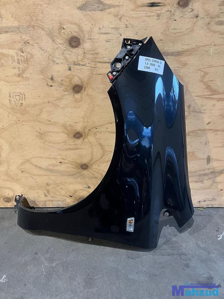 OPEL CORSA D Zwart Z20R Links voorscherm 2006-2014, Auto-onderdelen, Carrosserie, Spatbord, Opel, Gebruikt, Ophalen of Verzenden