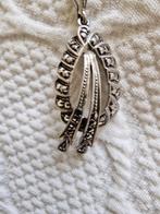 Antieke zilveren hanger met strass steentjes  ., Bijoux, Sacs & Beauté, Bijoux anciens, Enlèvement, Argent, Pendentif