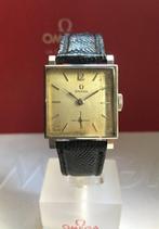 Oméga Art Deco Square (1938), Handtassen en Accessoires, Horloges | Antiek, Staal, Met bandje, 1930 tot 1960, Ophalen of Verzenden