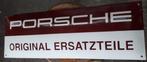 Porsche original ersatzteile emaillen reclame bord garage, Verzenden, Zo goed als nieuw, Reclamebord