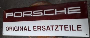 Porsche original ersatzteile emaillen reclame bord garage beschikbaar voor biedingen