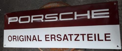 Porsche original ersatzteile emaillen reclame bord garage, Verzamelen, Merken en Reclamevoorwerpen, Zo goed als nieuw, Reclamebord
