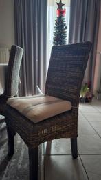 Chaises en rotin, 4 pièces..., Maison & Meubles, Neuf, Osier ou Rotin, Brun, Enlèvement