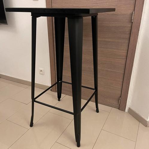 Hoge industriële stalen DESIGNtafel, Huis en Inrichting, Tafels | Statafels, Gebruikt, Ophalen