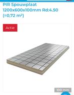 11 platen Idelco isolatie 100mm, Ophalen, Nieuw, Hardschuim (Pir), 15 m² of meer
