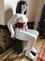 statue femme bois polychrome Benoit Lasserre genre SM, Enlèvement ou Envoi