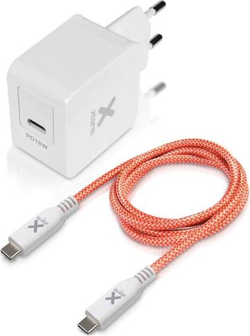 Xtorm AC Adapter USB-C + USB-C kabel Power Delivery - 18W beschikbaar voor biedingen